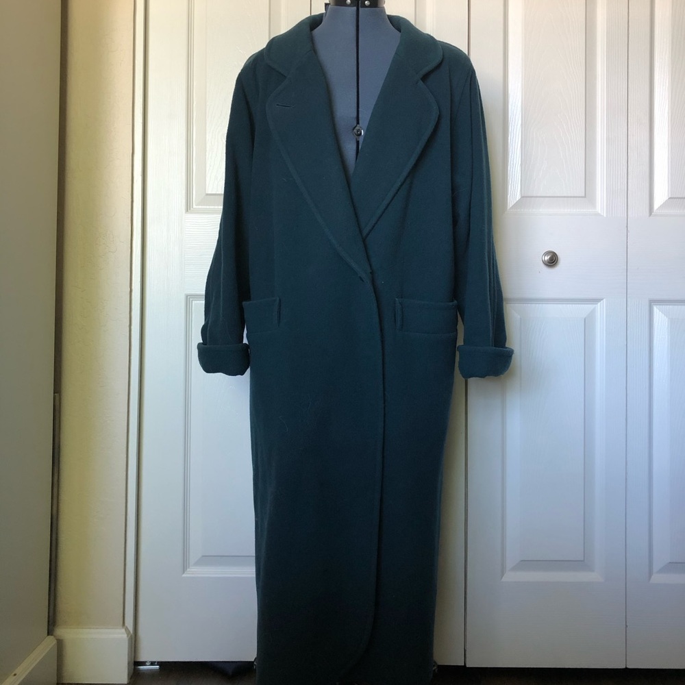 Kristen Blake Emerald Wool Reefer Coat